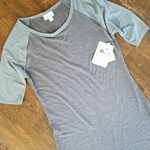 Solid gray two tone charcoal Julia Dress